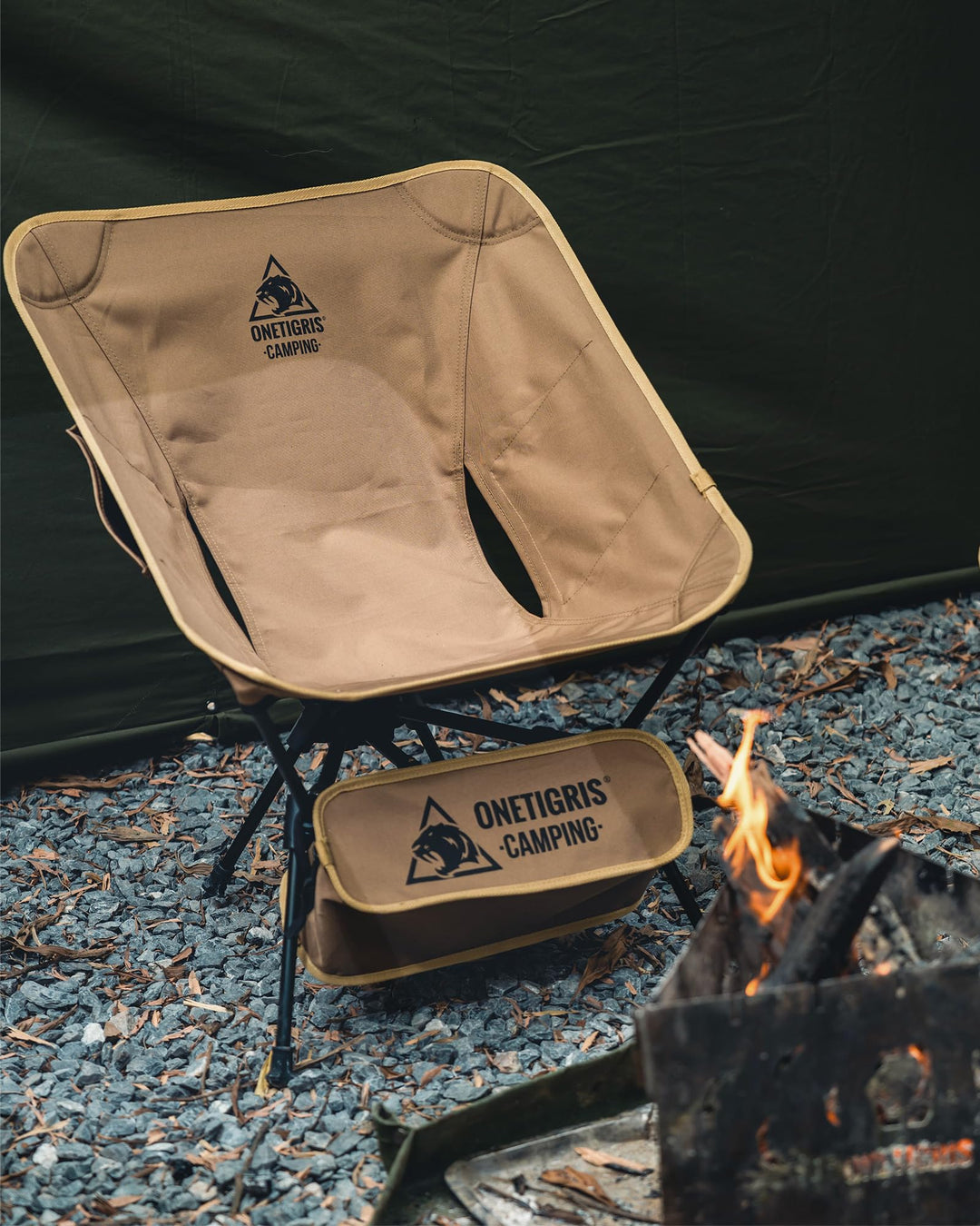 Campingstuhl faltbar 150 kg Aluminium Dreiecksrahmen mit Seitentaschen - Bild 9