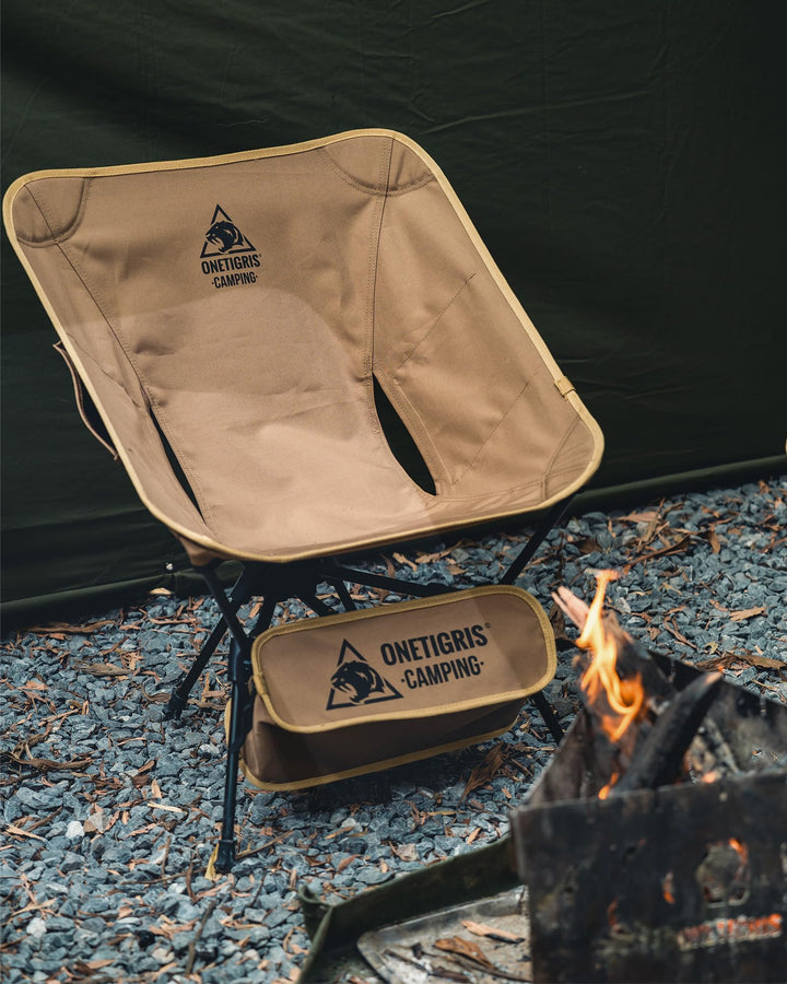 Campingstuhl faltbar 150 kg Aluminium Dreiecksrahmen mit Seitentaschen - Bild 9