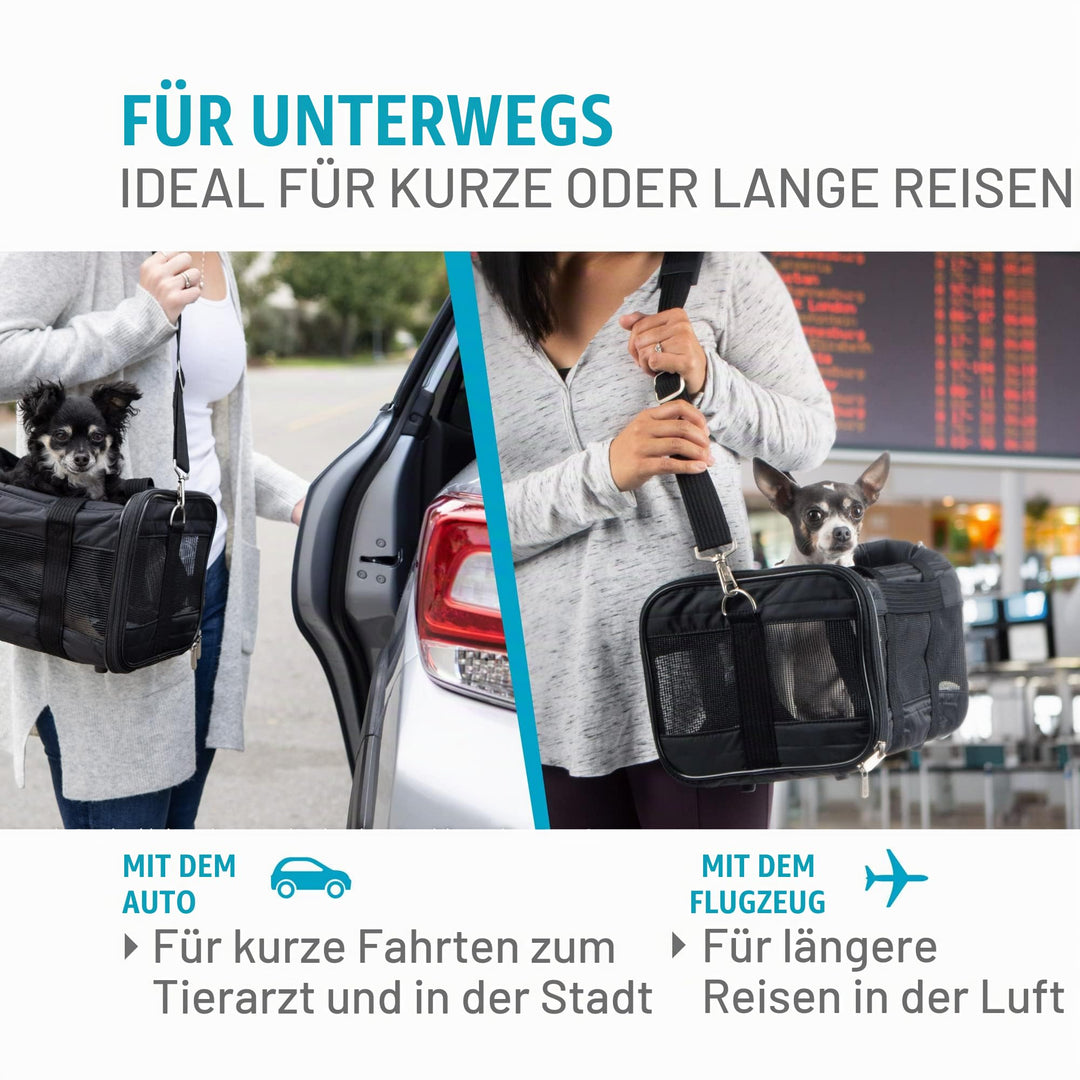Haustier-Transportbox flugzeugzugelassen Grösse L Anthrazit 10 kg - Bild 10