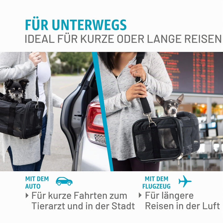 Haustier-Transportbox flugzeugzugelassen Grösse L Anthrazit 10 kg - Bild 10