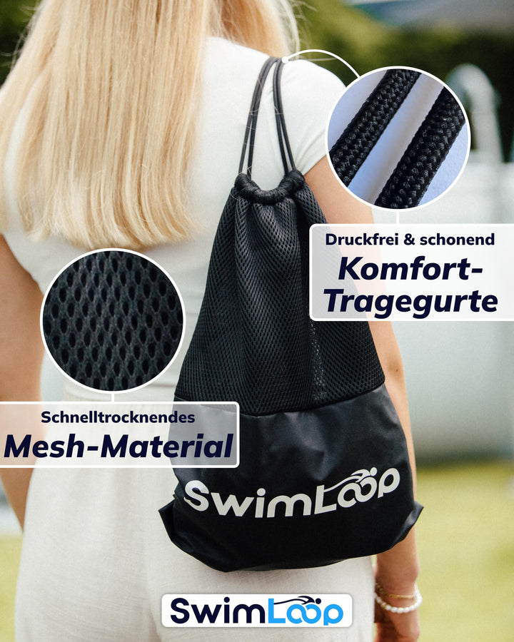 Schwimmgurt mit Zugseil 2x2m elastisch für kleine Pools - Bild 6