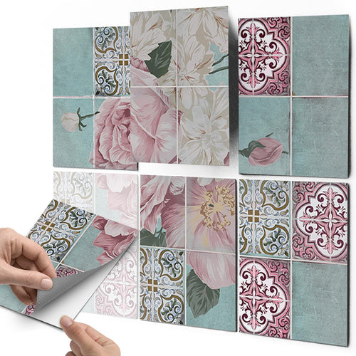 Fliesenfolie Mosaik selbstklebend 20x25 cm 30er-Set für Bad & Küche