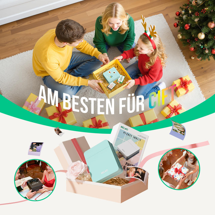 Fotodrucker kompakt tragbar für Smartphones – Grün - Bild 7