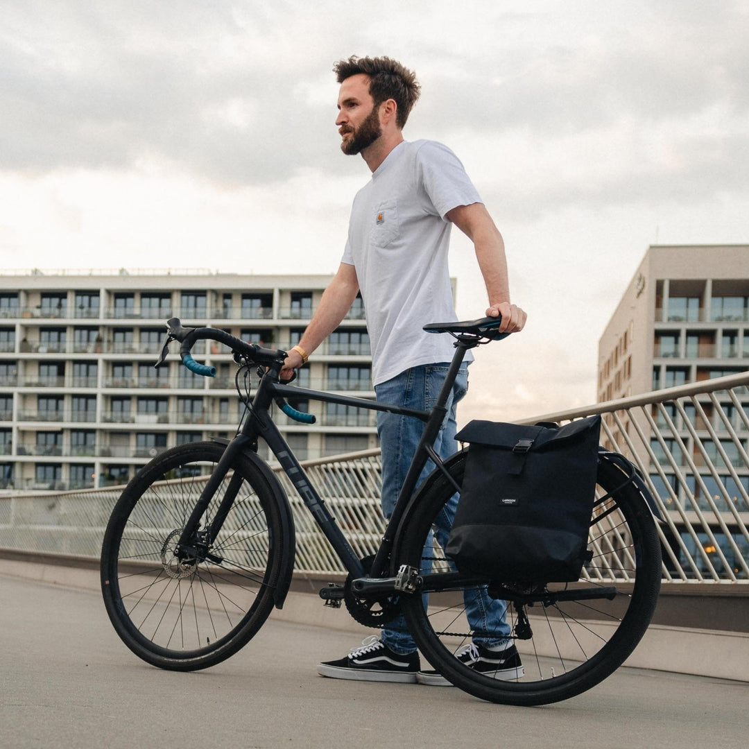 Fahrradtasche Gepäckträger 2-in-1 Rucksack 14-19L Laptopfach - Bild 8
