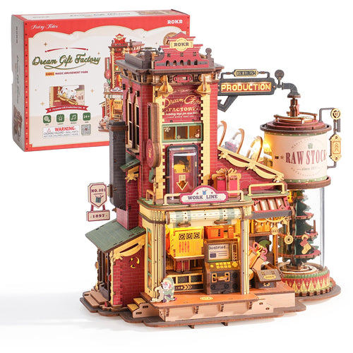 3D Holzpuzzle Spielzeugfabrik 449 Teile mit Licht & Sound