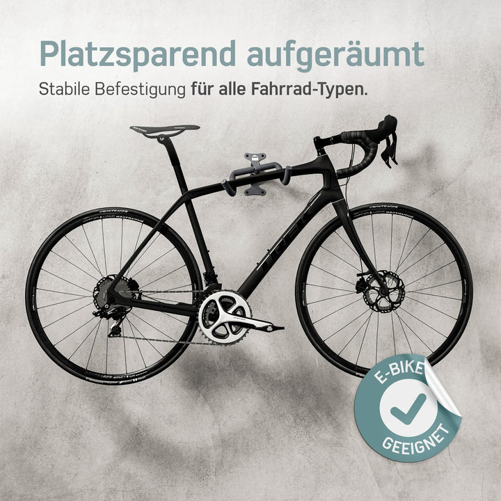 Fahrrad Wandhalterung klappbar Metall bis 20 kg alle Radtypen - Bild 2