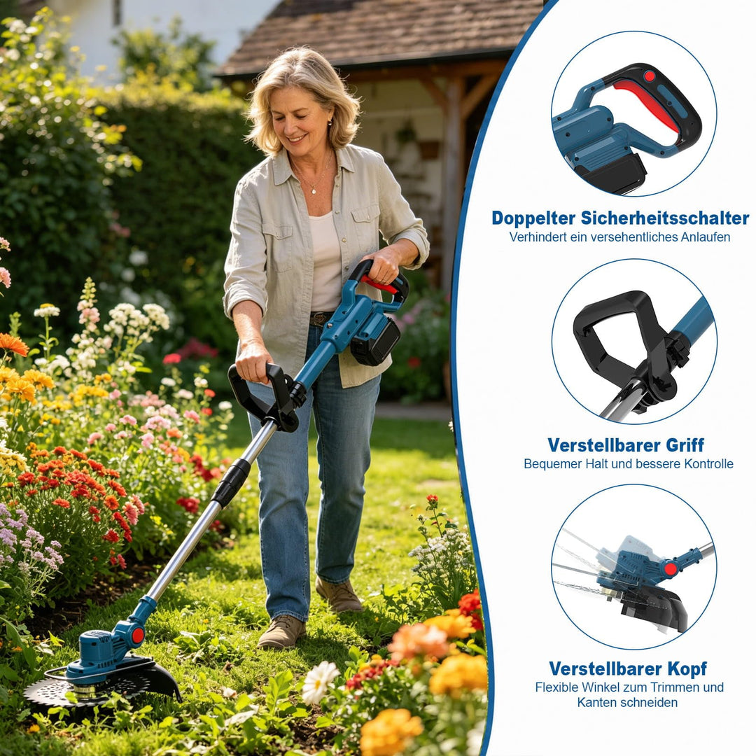 Akku Rasentrimmer 3-in-1 bürstenlos für Makita 18V Akkus - Bild 3