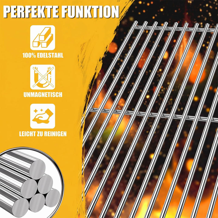 Grillrost Edelstahl 41,5x70,5cm für Gasgrills 3-teilig - Bild 4
