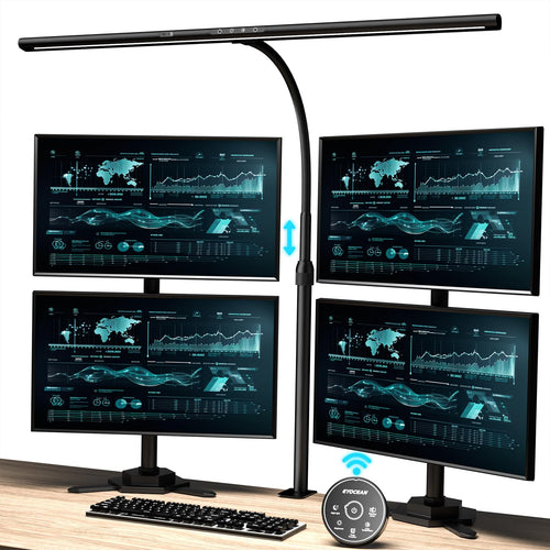 Schreibtischlampe LED 24W 80cm Gestensteuerung Augenschutz Büro