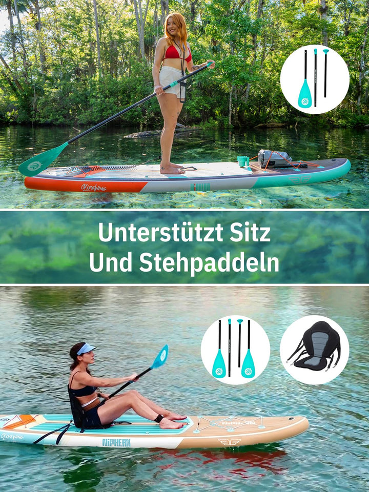SUP Board aufblasbar XXL 335x83x15cm 250kg für 2+ Personen - Bild 9