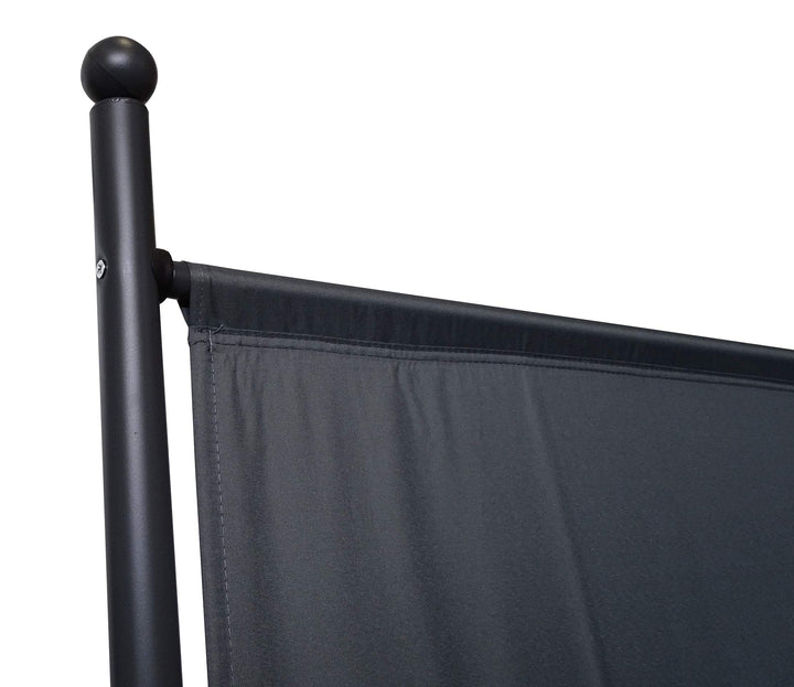 Paravent Outdoor Wetterfest 180x183 cm Grau Stahl Sichtschutz - Bild 3