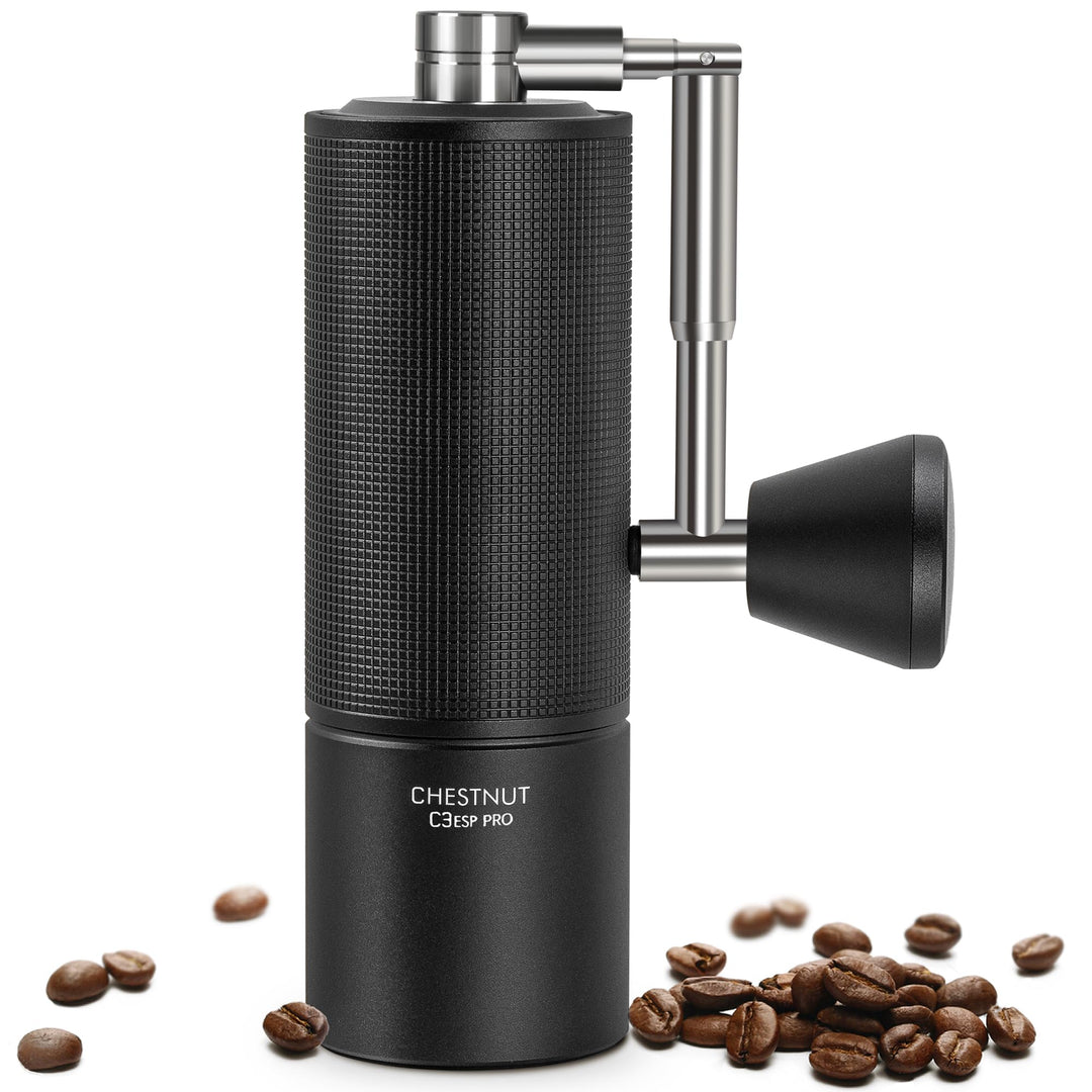 Manuelle Kaffeemühle Ganzmetall für Espresso bis French Press