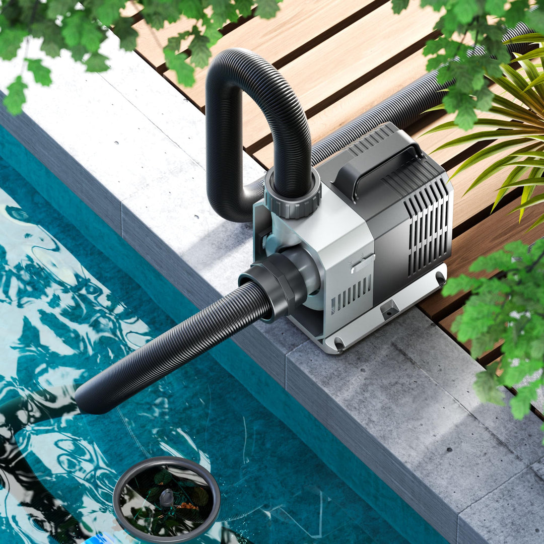 Teichpumpe 12.000 l/h 100W Energiespar-Filterpumpe für Koiteiche - Bild 2