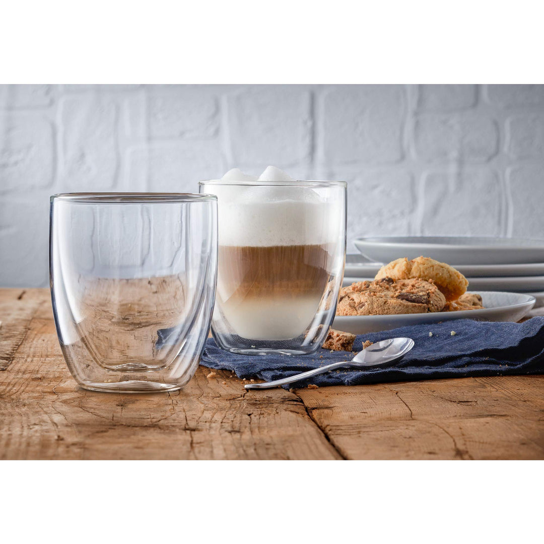 Doppelwandige Cappuccino Gläser 250ml Borosilikatglas 6er Set - Bild 2
