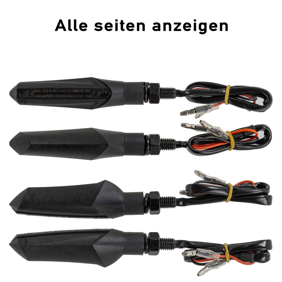 Motorrad-Blinker LED Laufeffekt Sequential Schwarz IP67 4er-Set - Bild 4