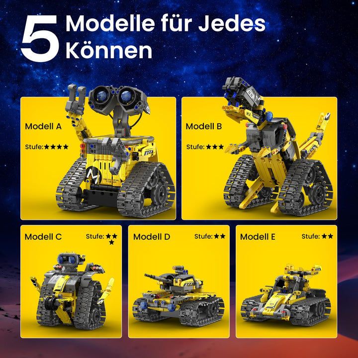 Roboter Baukasten ferngesteuert 5-in-1 mit App 488 Teile ab 8 Jahre - Bild 6