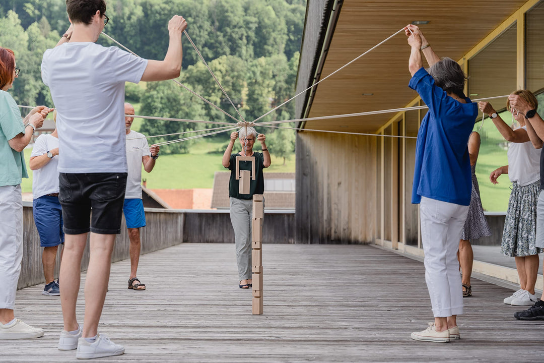 Fröbelturm Gruppenspiel Buchenholz für 4–24 Spieler ab 8 Jahren - Bild 7