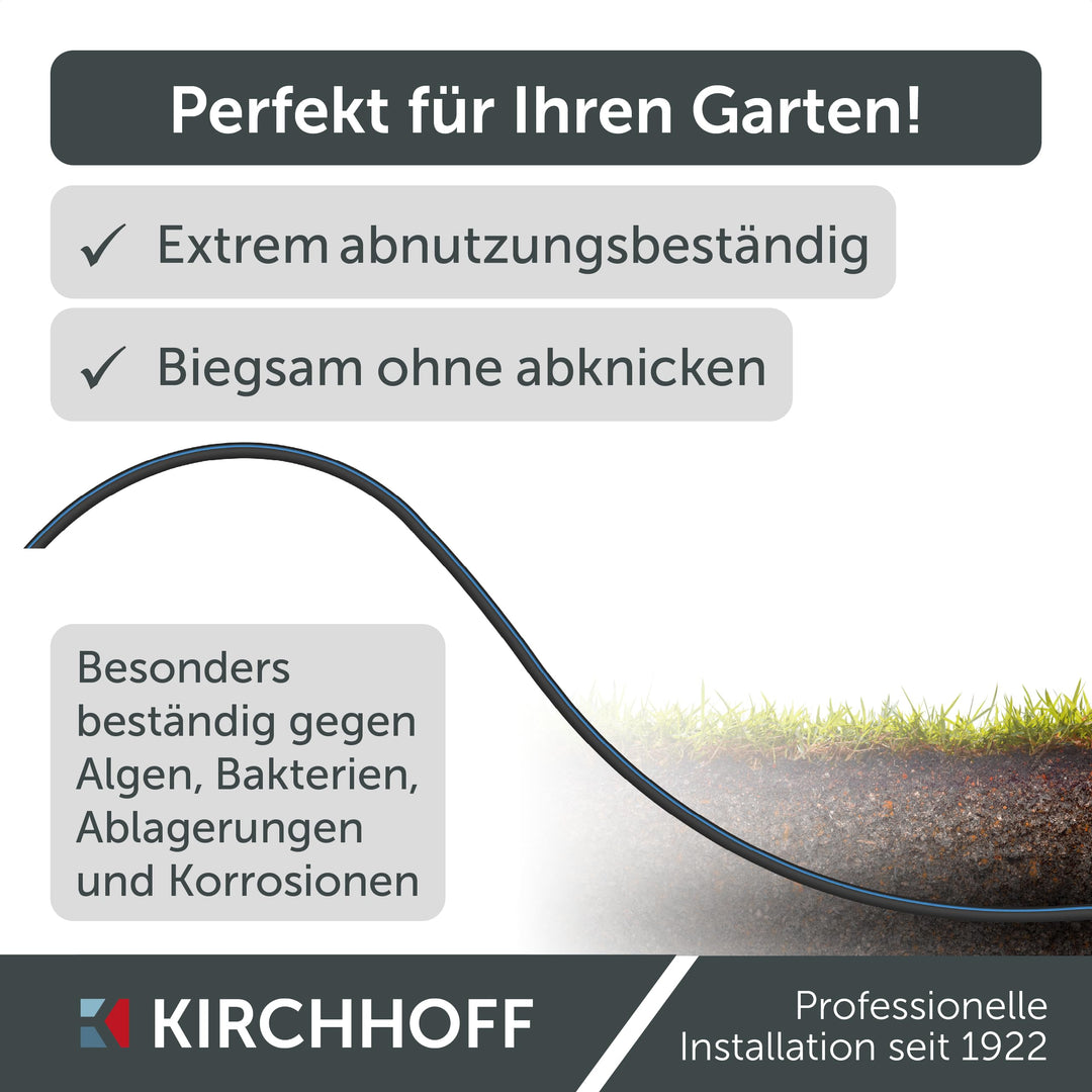 PE Verlegerohr HDPE 32 mm x 25 m für Gartenbewässerung schwarz - Bild 2