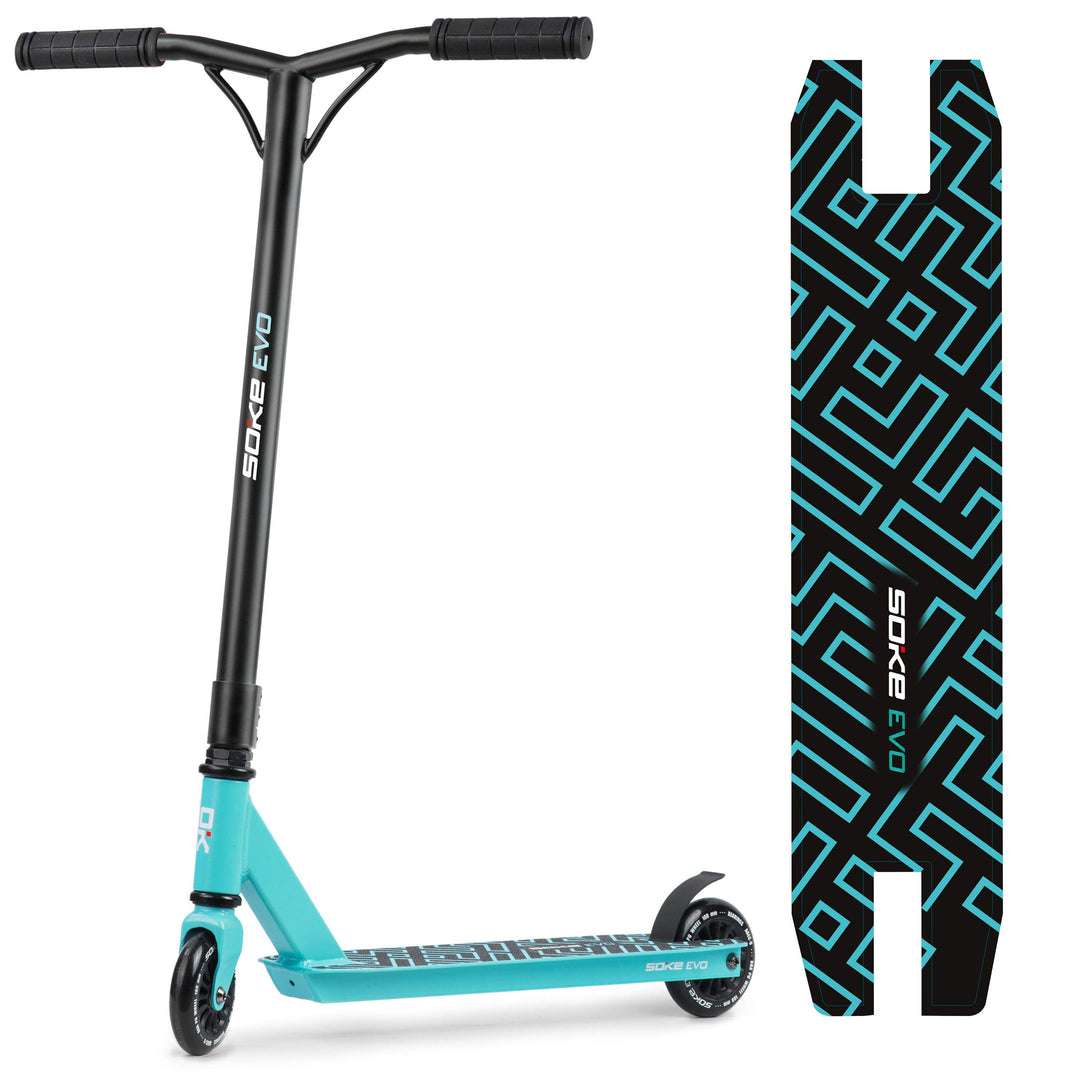 Stunt Scooter Aluminium mit ABEC-9 Lager, 100mm PU-Räder, Y-Bar