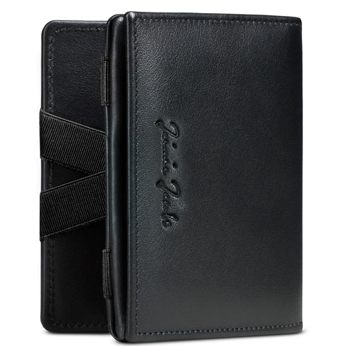 Magic Wallet Echtleder mit RFID-Schutz und Münzfach, flach