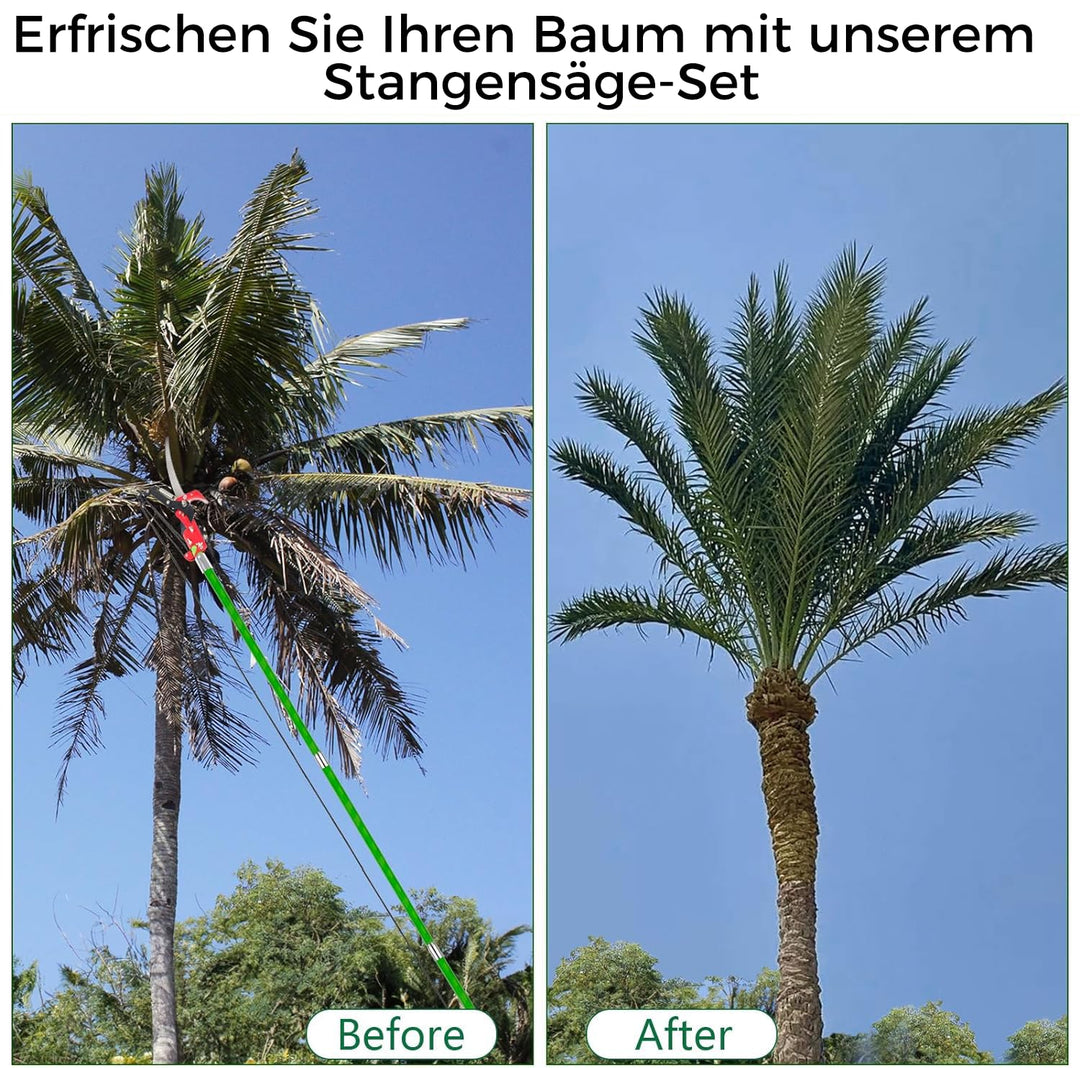Astsäge Teleskopstange bis 8 m mit Schere und Tragetasche - Bild 6