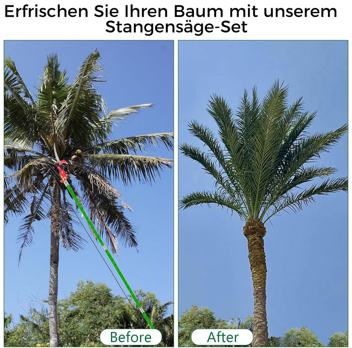 Astsäge Teleskopstange bis 8 m mit Schere und Tragetasche - Bild 6