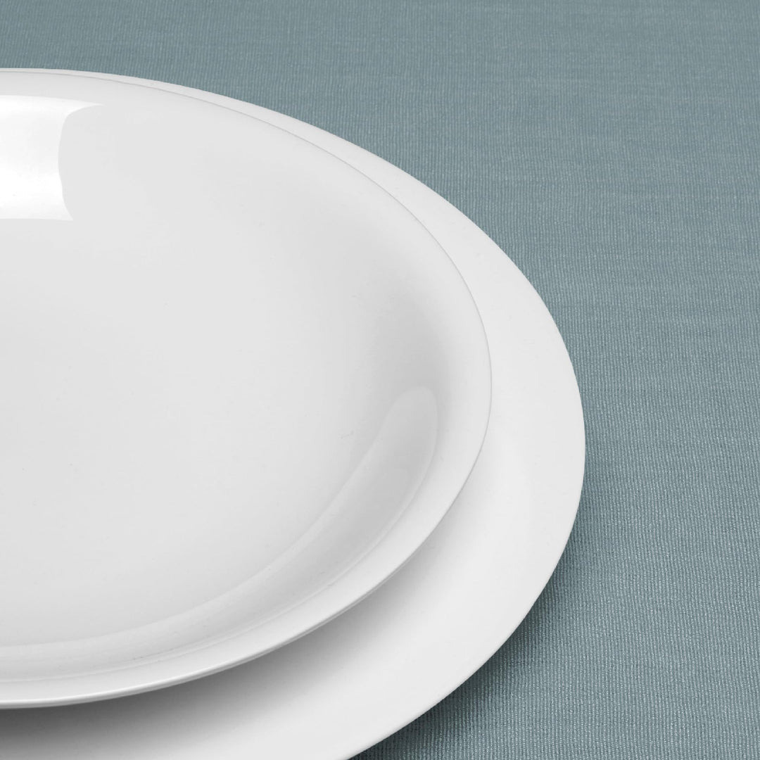 Suppenteller Bone China 22 cm 4er-Set Weiss - Bild 4