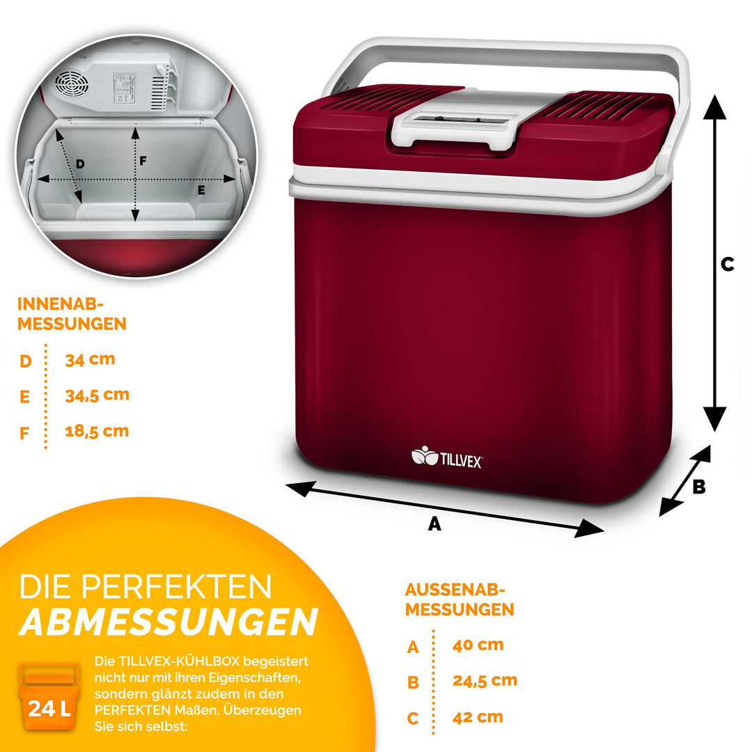 Elektrische Kühlbox 24L Kühlen &amp; Warmhalten 12V/230V - Bild 5