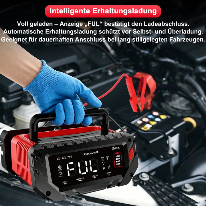 Batterieladegerät KFZ 6V/12V/24V 30A für Lithium und Blei-Säure - Bild 5