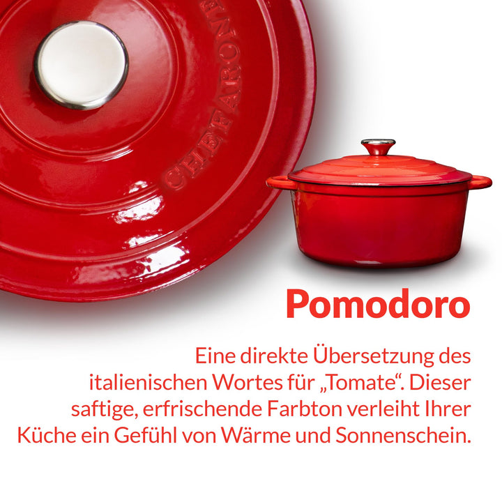 Gusseisen Cocotte emailliert 26 cm 4,7 L für alle Herdarten - Bild 10