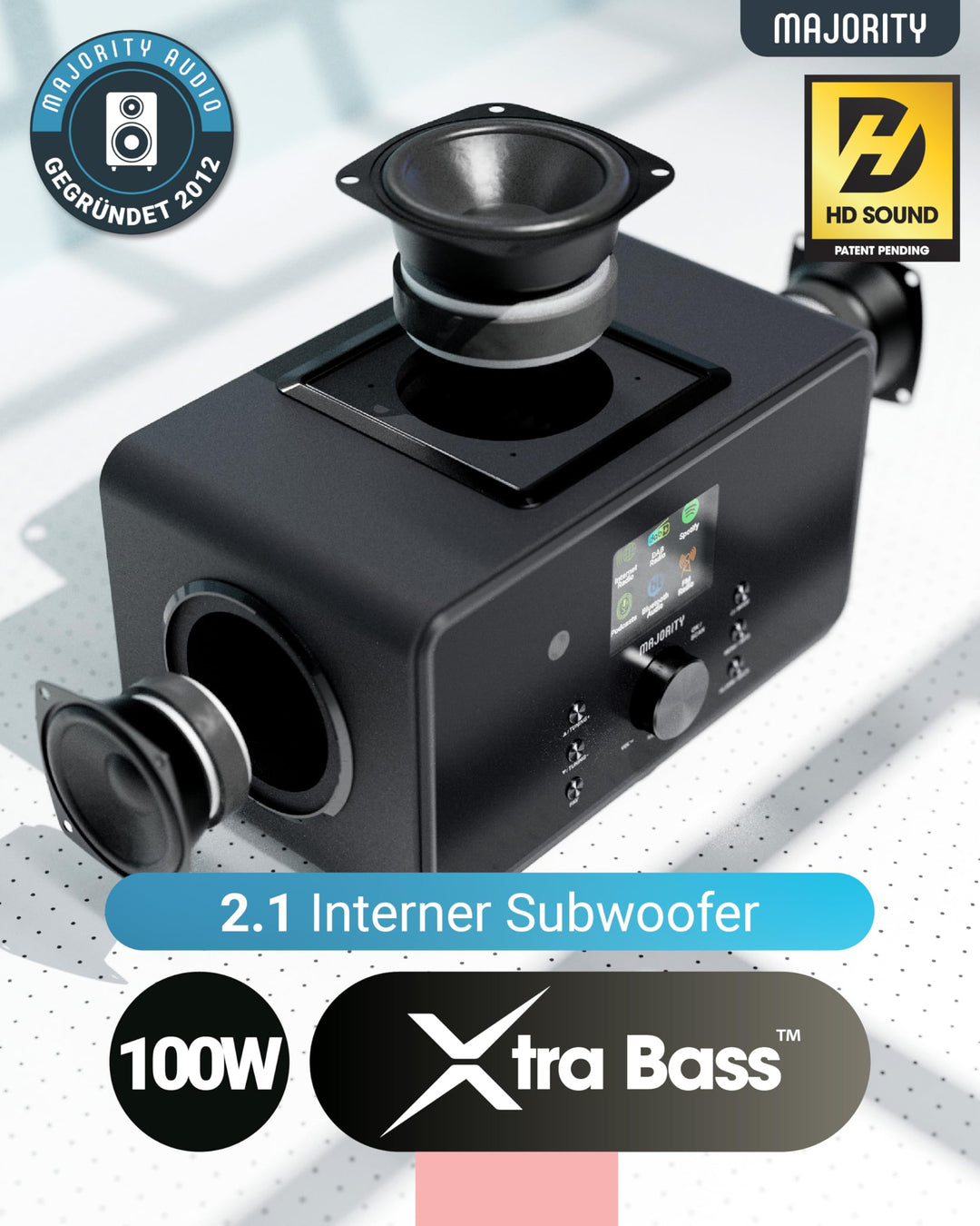 Internetradio 2.1 mit DAB+, WLAN &amp; Spotify Connect 100W - Bild 2