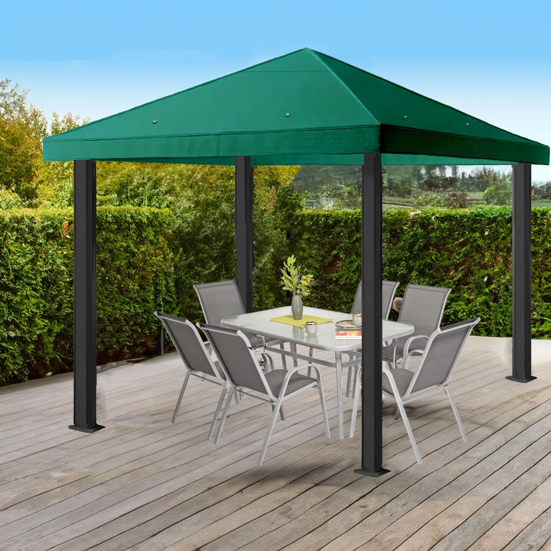 Ersatzdach Gartenpavillon 3x3 m Panama PVC 370 g/m² wasserdicht - Bild 9