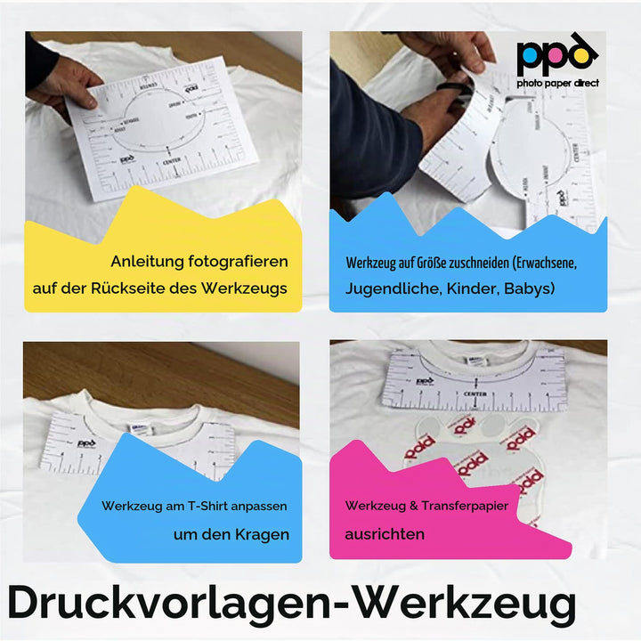 Transferpapier Inkjet A4 für helle &amp; dunkle Textilien 70 Blatt - Bild 7
