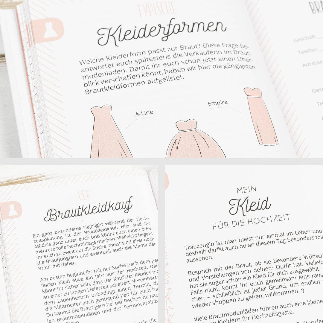 Trauzeugin Planer Hardcover A5 mit Kalender und Checklisten - Bild 5