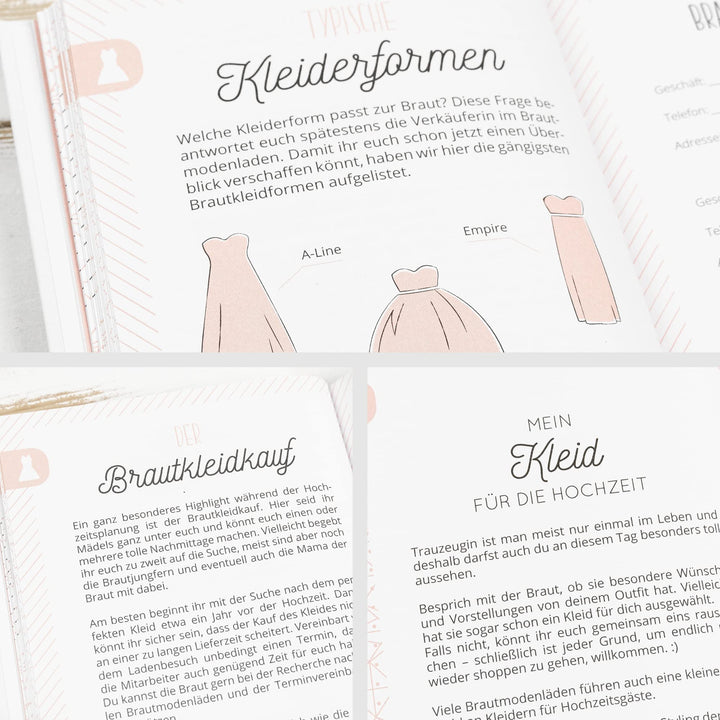 Trauzeugin Planer Hardcover A5 mit Kalender und Checklisten - Bild 5