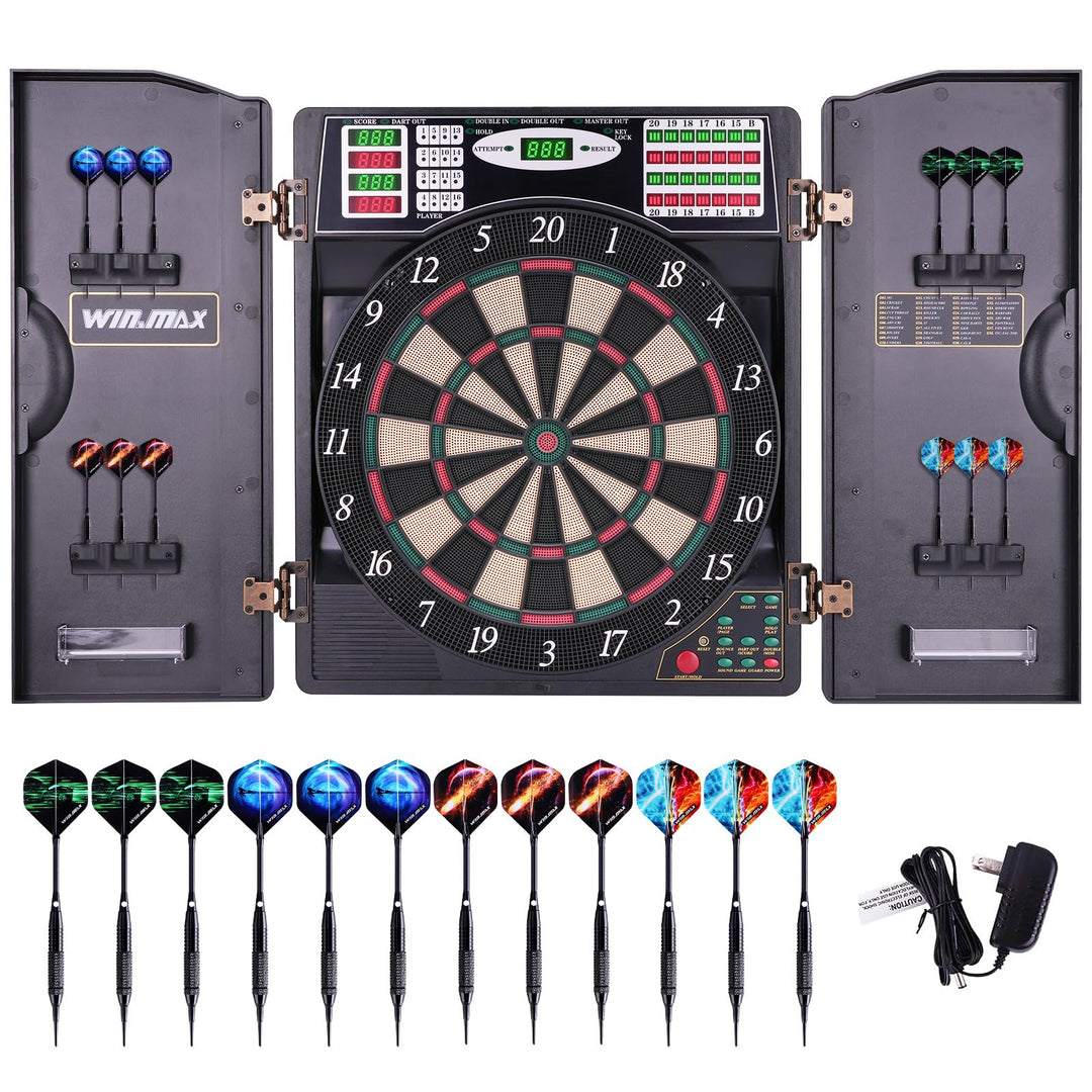 Elektronische Dartscheibe 38 Spiele 211 Varianten fuer bis zu 16 Spieler