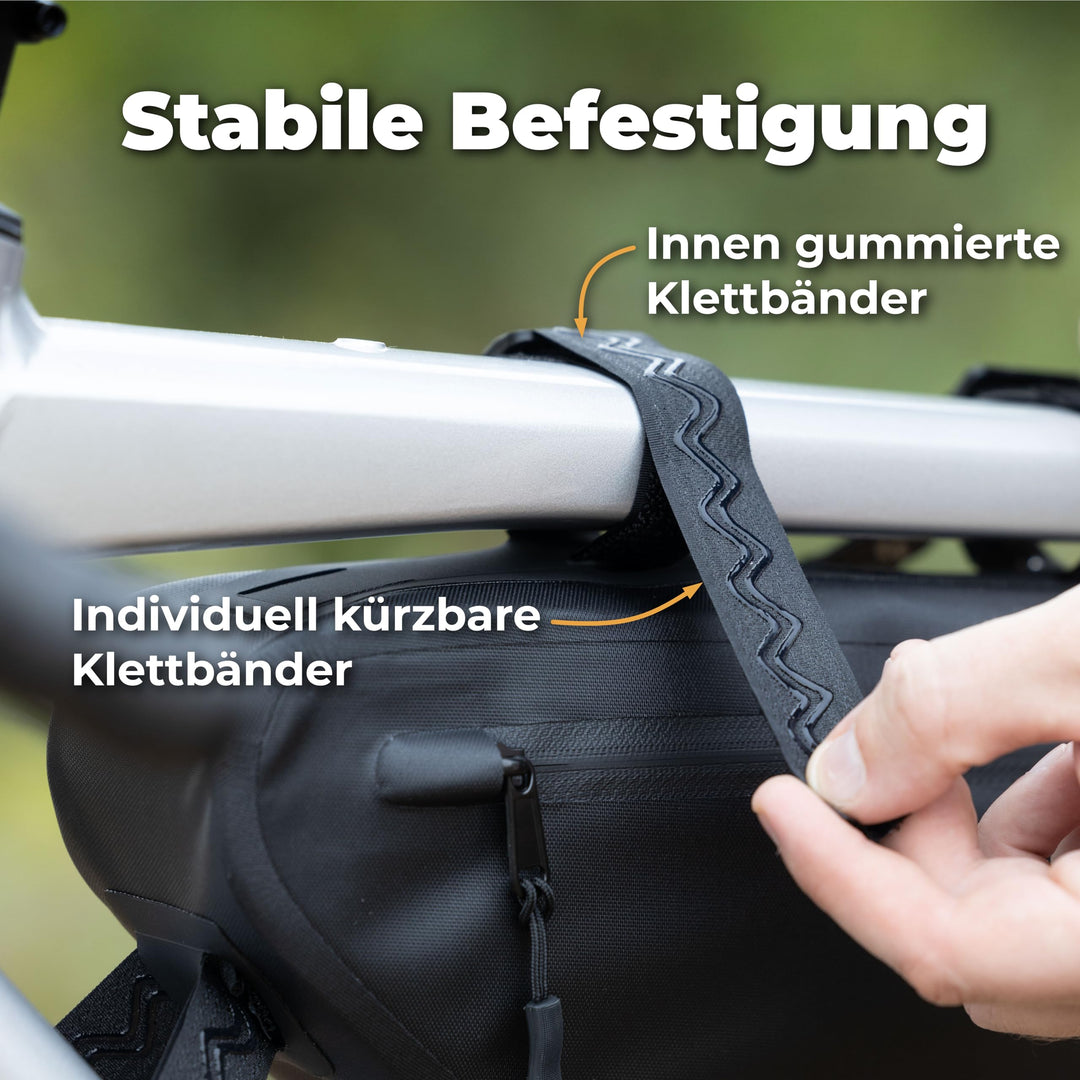 Bikepacking Rahmentasche 46cm TPU wasserdicht für Gravelbike - Bild 5