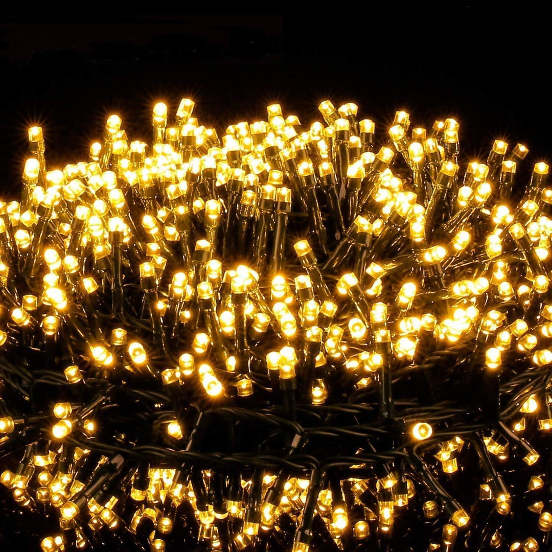 Lichterkette Aussen 2000 LEDs 50m Kupferdraht IP44 warmweiss