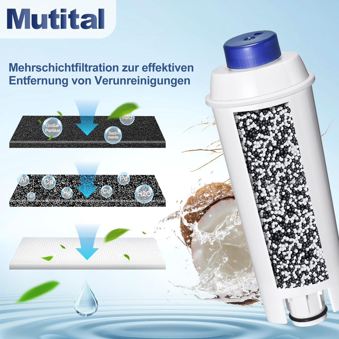 Wasserfilter für Kaffeevollautomaten 12er-Pack Aktivkohle Ersatzfilter - Bild 3
