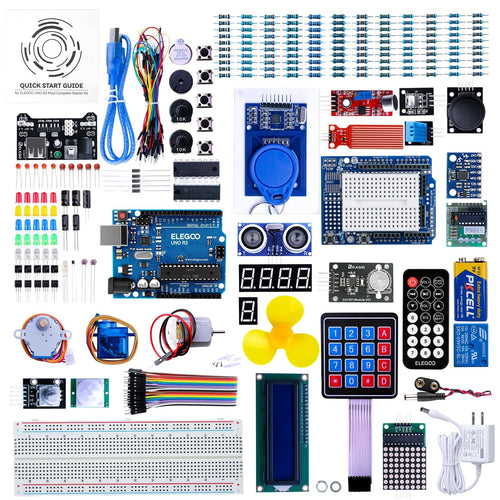 Elektronik Starter Kit UNO R3 für Arduino IDE 63 Teile Anfänger