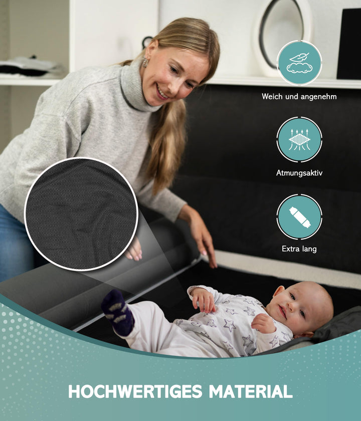 Rausfallschutz aufblasbar 180 cm 2er Set für Bett &amp; Reise - Bild 5
