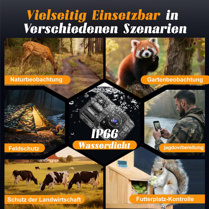 Wildkamera 4K 64MP WLAN mit App-Steuerung und Nachtsicht 20m - Bild 8