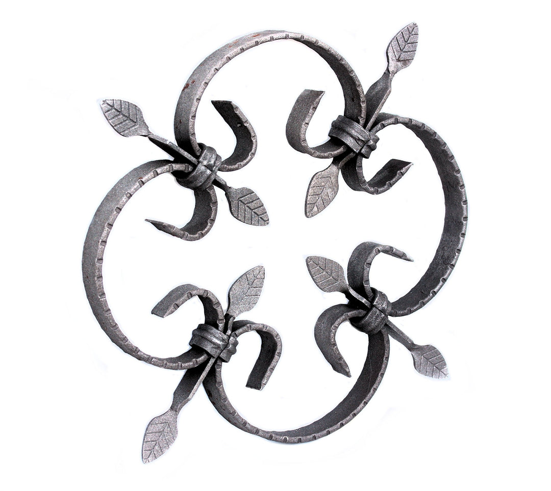 Schmiedeeisen Ornament 30x30 cm für Zaun Geländer Fenstergitter