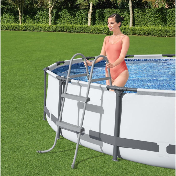 Poolleiter 84 cm mit Korrosionsschutz bis 150 kg Belastung - Bild 2