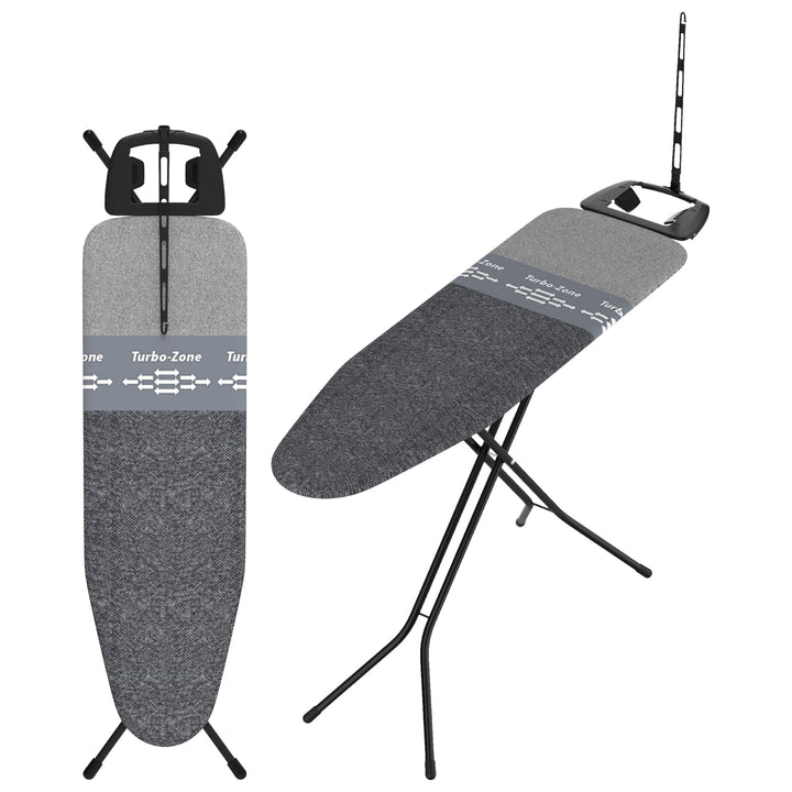 Bügelbrett 38x120 cm mit Park- &amp; Turbozone, Kabelhalter, höhenverstellbar