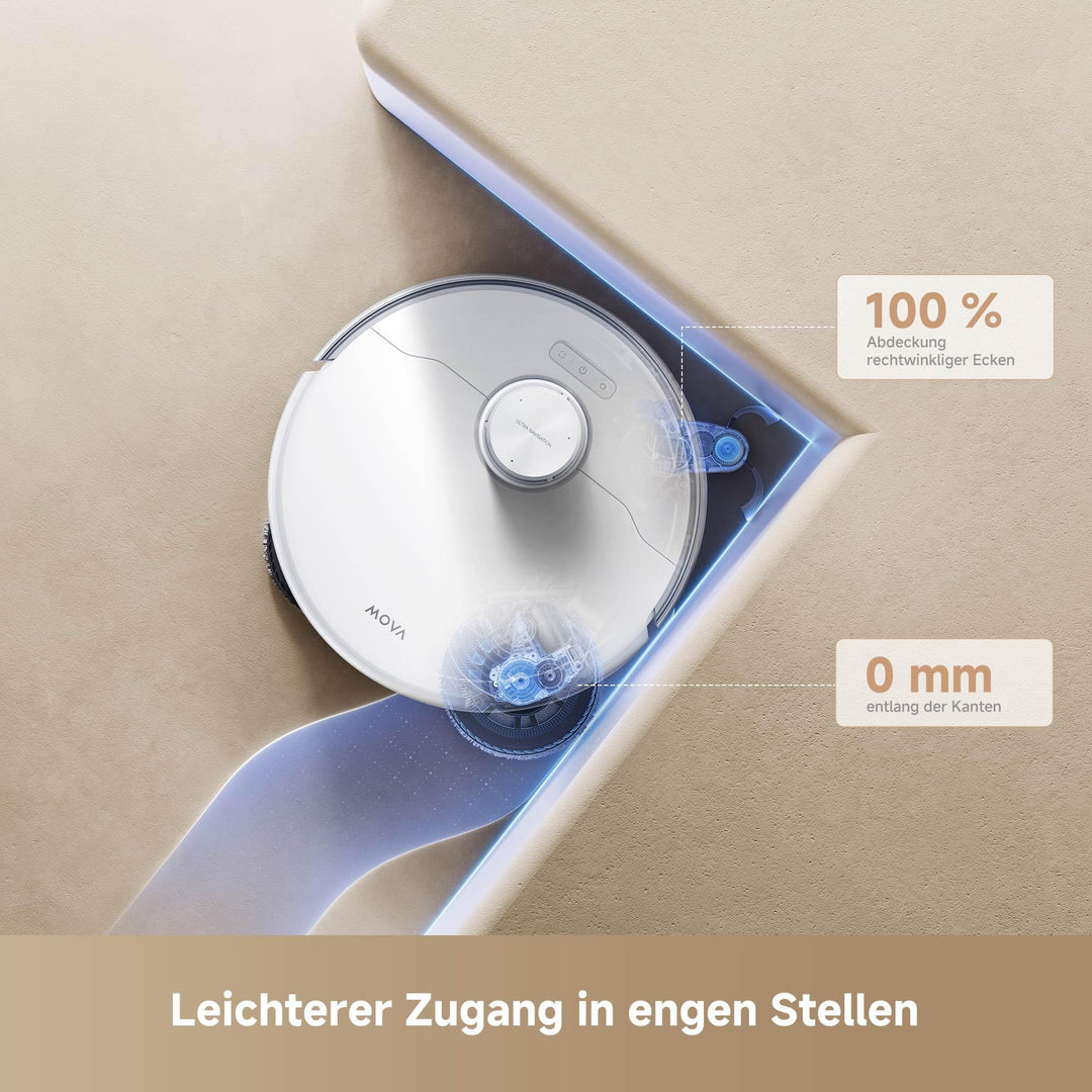 Saugroboter mit Wischfunktion 19000 Pa Selbstreinigungsstation 75-Tage-Depot - Bild 2