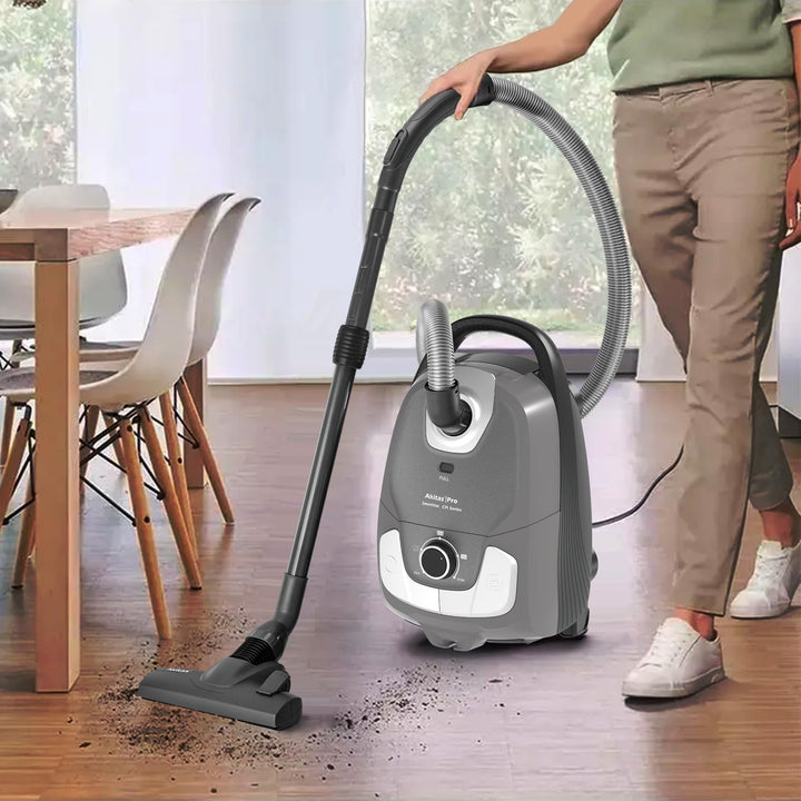 Staubsauger mit Beutel 900W H13-HEPA 10m Radius für Hartboden &amp; Teppich - Bild 2