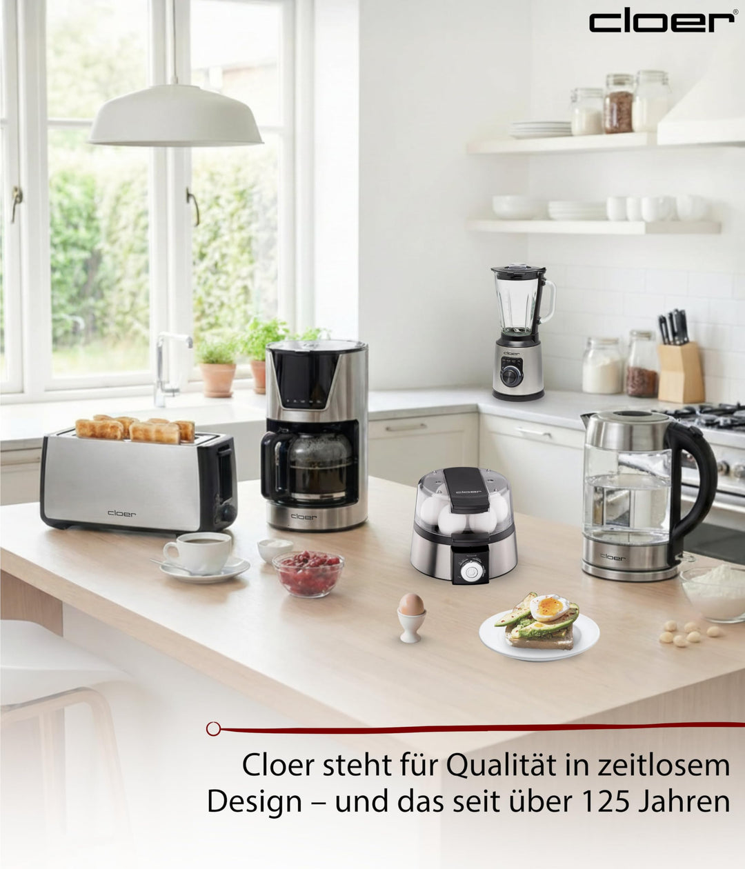 Eierkocher Edelstahl für 7 Eier mit Pochierfunktion, 435 W - Bild 8