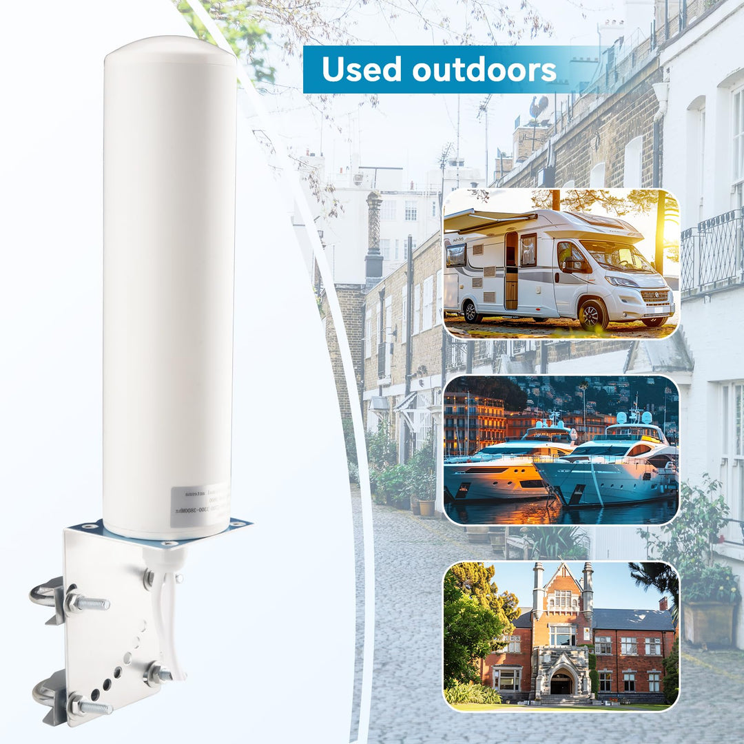 LTE Aussenantenne Omnidirektional 10dBi 4G 5G 698-3800MHz mit 5m Kabel - Bild 6