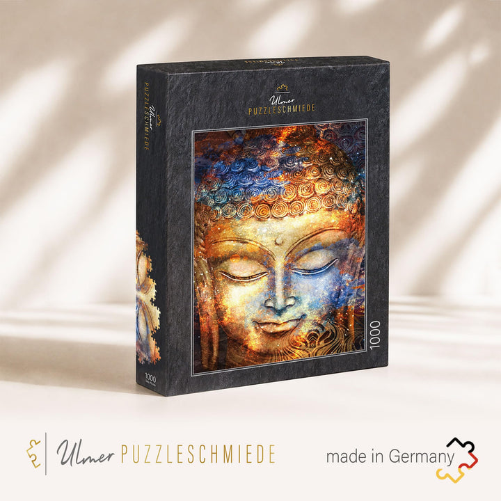 Puzzle Buddha-Kopf Aquarell 1000 Teile Made in Germany 68x48cm - Bild 2
